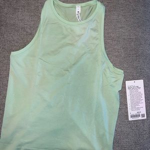 NWT Swiftly Tech High Neck Tank 2.0 *Race, Creamy Mint, sz 6